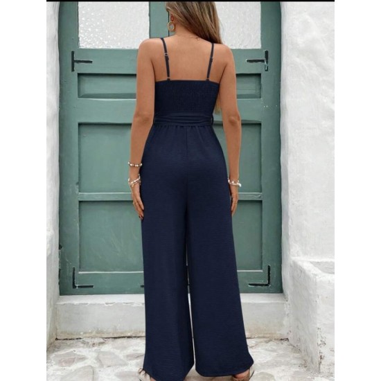 Kadın Ip Askılı V Yakalı Belden Kuşaklı Uzun Aerobin Tulum, 32060 Kadın Ip Askılı V Yakalı Belden Kuşaklı Uzun Aerobin Tulum, 32060