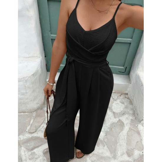 Kadın Ip Askılı V Yakalı Belden Kuşaklı Uzun Aerobin Tulum, 32059 Kadın Ip Askılı V Yakalı Belden Kuşaklı Uzun Aerobin Tulum, 32059