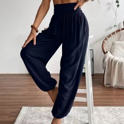 Kadın Yüksel Bel Yoğun Büzgü Detaylı Aerobin Pantolon , 32078