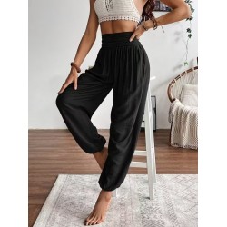 Kadın Yüksel Bel Yoğun Büzgü Detaylı Aerobin Pantolon , 32076