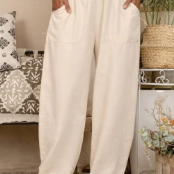 Kadın Yüksek Bel Cep Detaylı Pantolon , 32070