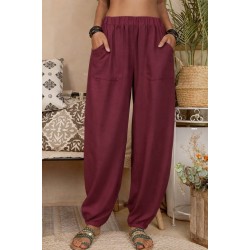 Kadın Yüksek Bel Cep Detaylı Pantolon , 32069