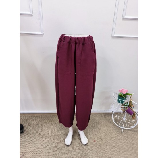 Kadın Yüksek Bel Cep Detaylı Pantolon , 32069