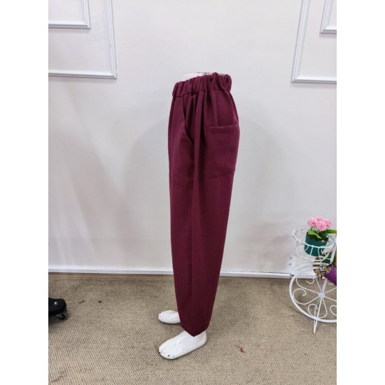 Kadın Yüksek Bel Cep Detaylı Pantolon , 32069