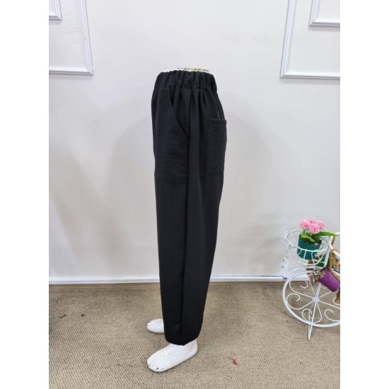 Kadın Yüksek Bel Cep Detaylı Pantolon , 32067