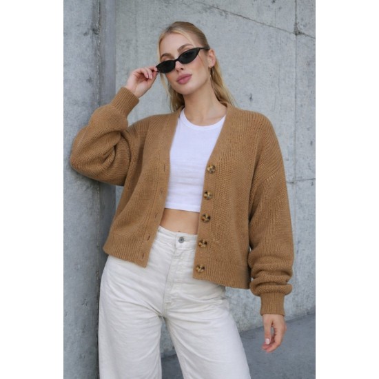 Kadın Beş Düğme Salaş Büyük Beden Triko Hırka, 32087 Kadın Beş Düğme Salaş Büyük Beden Triko Hırka, 32087