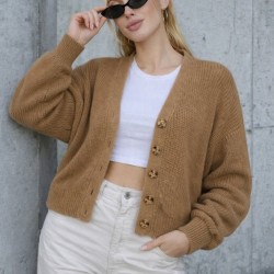 Kadın Beş Düğme Salaş Büyük Beden Triko Hırka, 32087 Kadın Beş Düğme Salaş Büyük Beden Triko Hırka, 32087