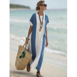 Kadın Kısa Kollu Bisiklet Yaka Uzun Süprem Elbise , 32115 Kadın Kısa Kollu Bisiklet Yaka Uzun Süprem Elbise , 32115