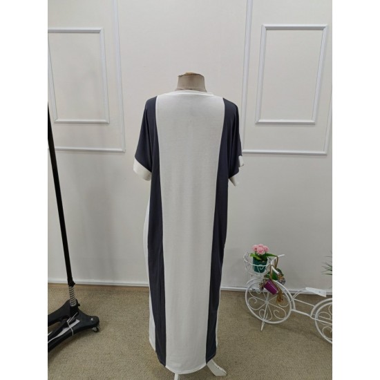 Kadın Kısa Kollu Bisiklet Yaka Uzun Süprem Elbise , 32112 Kadın Kısa Kollu Bisiklet Yaka Uzun Süprem Elbise , 32112