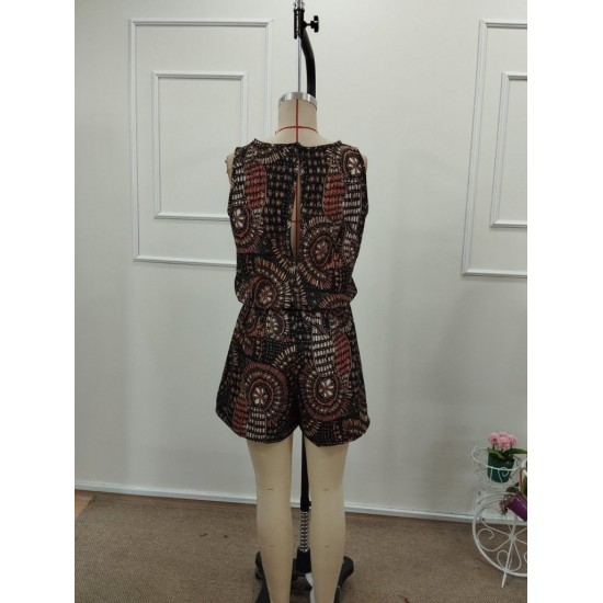 Kadın Kolsuz Bisiklet Yaka Kısa Desenli Süprem Tulum, 32128 Kadın Kolsuz Bisiklet Yaka Kısa Desenli Süprem Tulum, 32128