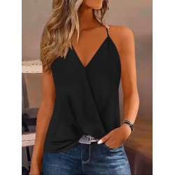 Kadın Ip Askılı V Kruvaze Yakalı Sandy Bluz , 32124 Kadın Ip Askılı V Kruvaze Yakalı Sandy Bluz , 32124