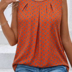 Kadın Askılı Yuvarlak Yakalı Desenli Süprem Bluz, 32178 Kadın Askılı Yuvarlak Yakalı Desenli Süprem Bluz, 32178