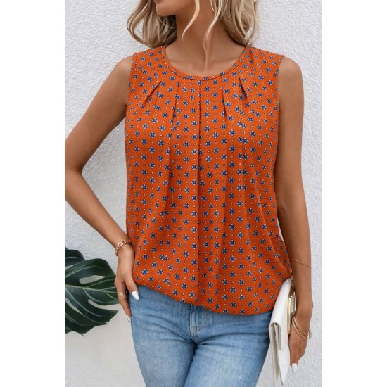 Kadın Askılı Yuvarlak Yakalı Desenli Süprem Bluz, 32178 Kadın Askılı Yuvarlak Yakalı Desenli Süprem Bluz, 32178