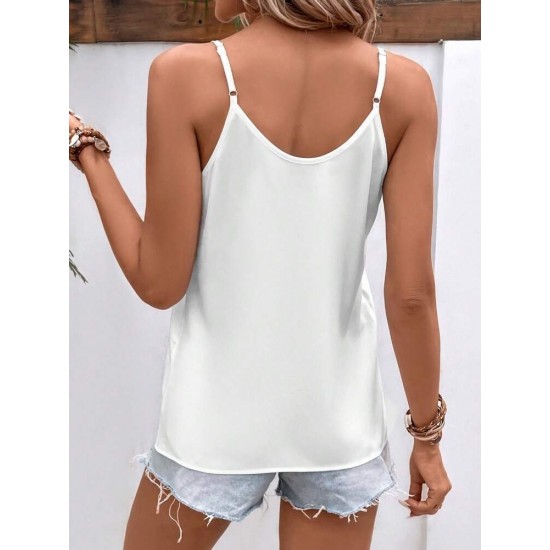 Kadın Ip Askılı V Yakalı Viskon Bluz, 31998