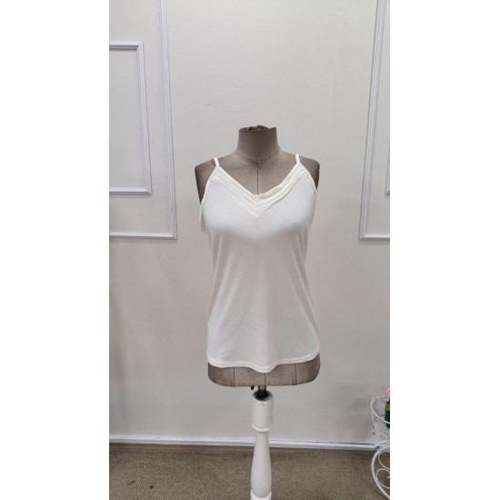 Kadın Ip Askılı V Yakalı Viskon Bluz, 31998