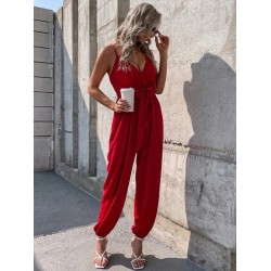 Kadın Ip Askılı Kruvaze Yakalı Belden Kuşaklı Uzun Sandy Tulum, 32206 Kadın Ip Askılı Kruvaze Yakalı Belden Kuşaklı Uzun Sandy Tulum, 32206