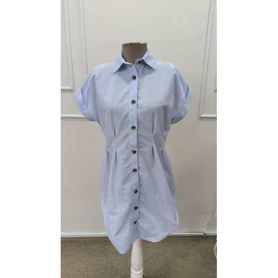 Kadın Kısa Kollu Yakalı önden Düğmeli Kısa Trikoton Elbşse, 32212 Kadın Kısa Kollu Yakalı önden Düğmeli Kısa Trikoton Elbşse, 32212