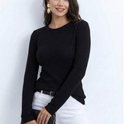 Kadın Uzun Kollu Bisiklet Yaka Triko Kazak , 32209 Kadın Uzun Kollu Bisiklet Yaka Triko Kazak , 32209