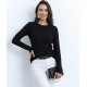 Kadın Uzun Kollu Bisiklet Yaka Triko Kazak , 32209