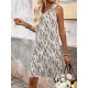 Kadın Askılı V Yakalı Desenli Kısa Süprem Elbise  Kadın Askılı V Yakalı Desenli Kısa Süprem Elbise, 32216