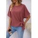 Kadın Kısa Kollu Bisiklet Yaka Yandan Bağcıklı Aerobin Bluz , 32236 Kadın Kısa Kollu Bisiklet Yaka Yandan Bağcıklı Aerobin Bluz , 32236
