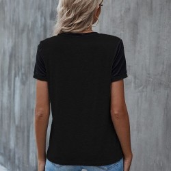 Kadın Kısa Kollu Yuvarlak Yaka ön Dantel Detaylı Viskon Bluz, 32227 Kadın Kısa Kollu Yuvarlak Yaka ön Dantel Detaylı Viskon Bluz, 32227