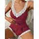 Kadın Askılı V Yakalı Viskon Bluz Ve Short Gecelik Takım, 32293