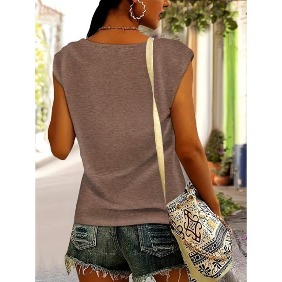 Kadın Kısa Kollu V Yakalı Desenli Viskon Bluz, 32290 Kadın Kısa Kollu V Yakalı Desenli Viskon Bluz, 32290