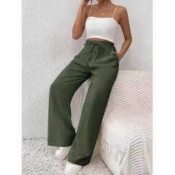 Kadın Yüksek Bel önden Bağlamalı Geniş Kesim Detaylı Uzun Pantolon , 32301 Kadın Yüksek Bel önden Bağlamalı Geniş Kesim Detaylı Uzun Pantolon , 32301