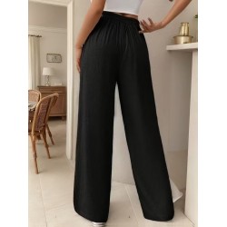 Kadın Yüksek Bel önden Bağlamalı Geniş Kesim Detaylı Uzun Pantolon , 32299 Kadın Yüksek Bel önden Bağlamalı Geniş Kesim Detaylı Uzun Pantolon , 32299