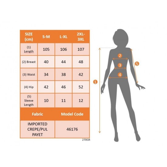 Kadın Kısa Kollu Kruvaze Yakalı ışıltı Detaylı Midi Ithal Krep Elbise , 32321