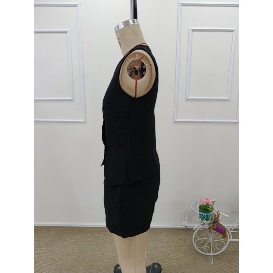 Kadın Askılı önü Düğmeli Asimetrik Detaylı Bluz Ve Astarlı Short Ikili Takım , 32337