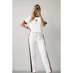 Kadın Kısa Kollu Bisiklet Yaka Viskon Iki Iplik Bluz Ve Pantolon Ikili Takım , 32363 Kadın Kısa Kollu Bisiklet Yaka Viskon Iki Iplik Bluz Ve Pantolon Ikili Takım , 32363