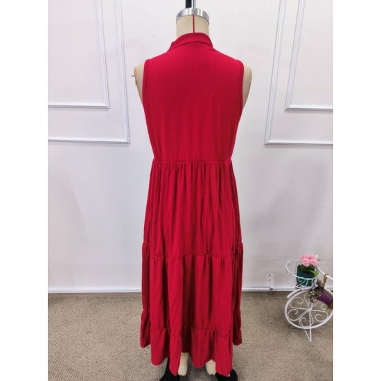 Kadın Askılı V Yakalı önden Düğmeli Midi Viskon Elbise , 32360 Kadın Askılı V Yakalı önden Düğmeli Midi Viskon Elbise , 32360