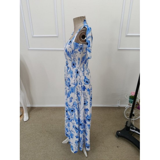 Kadın Askılı Göğüs Gipeli Uzun çiçek Desenli Süprem Elbise , 32356 Kadın Askılı Göğüs Gipeli Uzun çiçek Desenli Süprem Elbise , 32356