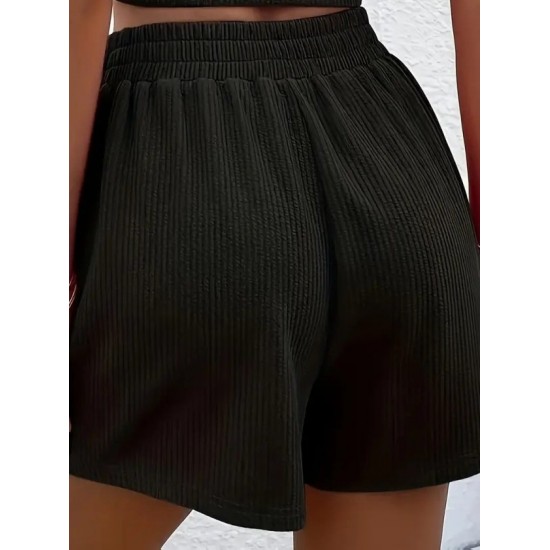 Kadın Askılı Yuvarlak Yakalı Burgu Krop Ve Bluz Short Ikili Takım , 32372 Kadın Askılı Yuvarlak Yakalı Burgu Krop Ve Bluz Short Ikili Takım , 32372