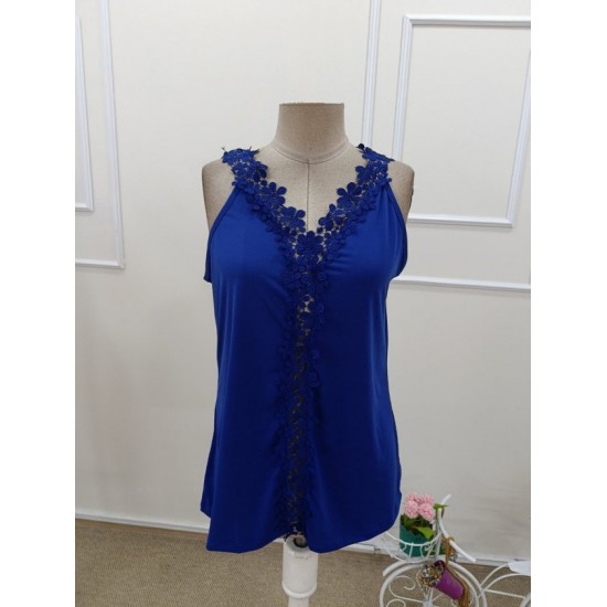 Kadın Askılı V Yakalı çiçek Dantel Detaylı Sandy Bluz , 32392 Kadın Askılı V Yakalı çiçek Dantel Detaylı Sandy Bluz , 32392