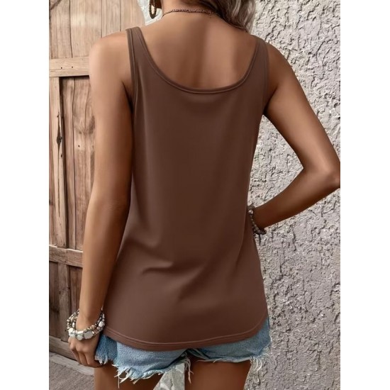 Kadın Askılı Geniş V Yakalı Viskon Bluz , 32387