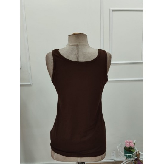 Kadın Askılı Geniş V Yakalı Viskon Bluz , 32387