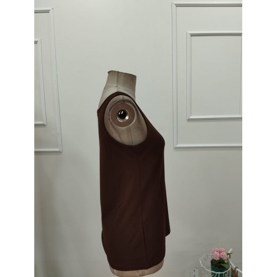 Kadın Askılı Geniş V Yakalı Viskon Bluz , 32387