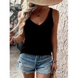 Kadın Askılı Geniş V Yakalı Viskon Bluz , 32385 Kadın Askılı Geniş V Yakalı Viskon Bluz , 32385