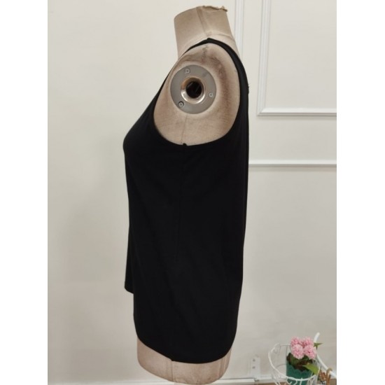 Kadın Askılı Geniş V Yakalı Viskon Bluz , 32385