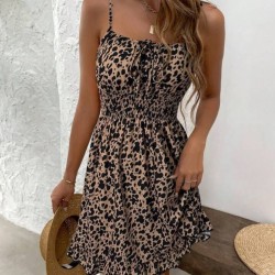 Kadın Ip Askılı Yakadan Büzgülü Beli Lastikli Kısa Süprem Elbise , 32401 Kadın Ip Askılı Yakadan Büzgülü Beli Lastikli Kısa Süprem Elbise , 32401