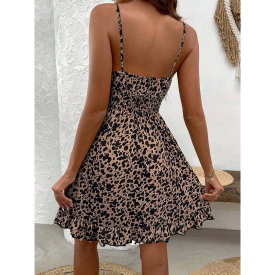 Kadın Ip Askılı Yakadan Büzgülü Beli Lastikli Kısa Süprem Elbise , 32401 Kadın Ip Askılı Yakadan Büzgülü Beli Lastikli Kısa Süprem Elbise , 32401