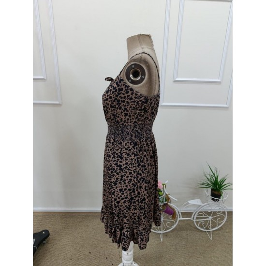 Kadın Ip Askılı Yakadan Büzgülü Beli Lastikli Kısa Süprem Elbise , 32401 Kadın Ip Askılı Yakadan Büzgülü Beli Lastikli Kısa Süprem Elbise , 32401