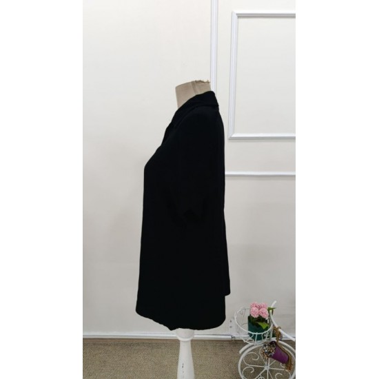 Kadın Kısa Kollu Yakalı Dokuma Viskon Bluz , 32409