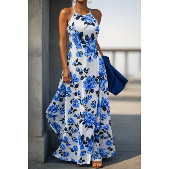 Kadın Omuzlardan Açık Ip Askılı Desenli Uzun Süprem Elbise , 32417 Kadın Omuzlardan Açık Ip Askılı Desenli Uzun Süprem Elbise , 32417