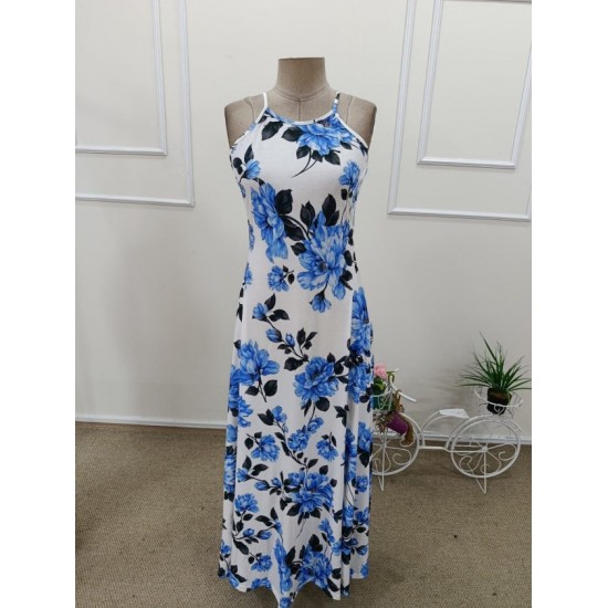 Kadın Omuzlardan Açık Ip Askılı Desenli Uzun Süprem Elbise , 32417 Kadın Omuzlardan Açık Ip Askılı Desenli Uzun Süprem Elbise , 32417