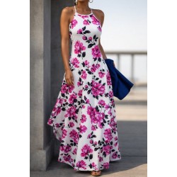 Kadın Omuzlardan Açık Ip Askılı Desenli Uzun Süprem Elbise , 32416 Kadın Omuzlardan Açık Ip Askılı Desenli Uzun Süprem Elbise , 32416