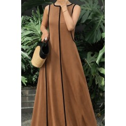 Kadın Omuzlardan Açık Yaka Ince şerit Detaylı Uzun Viskon Elbise , 32428 Kadın Omuzlardan Açık Yaka Ince şerit Detaylı Uzun Viskon Elbise , 32428